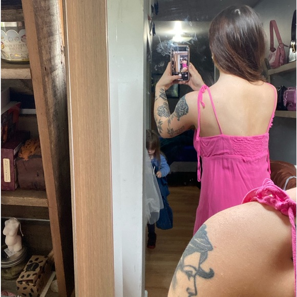 Garage pink mini dress - Picture 3 of 3